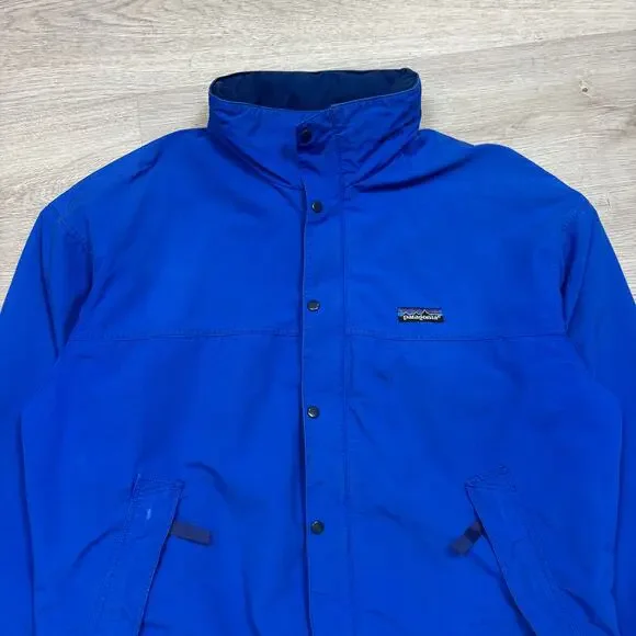 Vintage 80s 90s Patagonia Shell Hidden Hood Jacket Men's Medium Gorpcore
